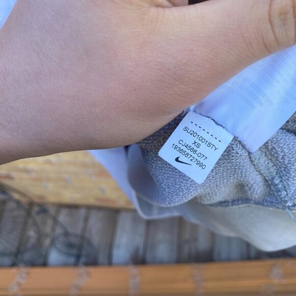 Nike Just Do It JDI Pullover Hoodie Sweater Gray XS - Picture 5 of 7